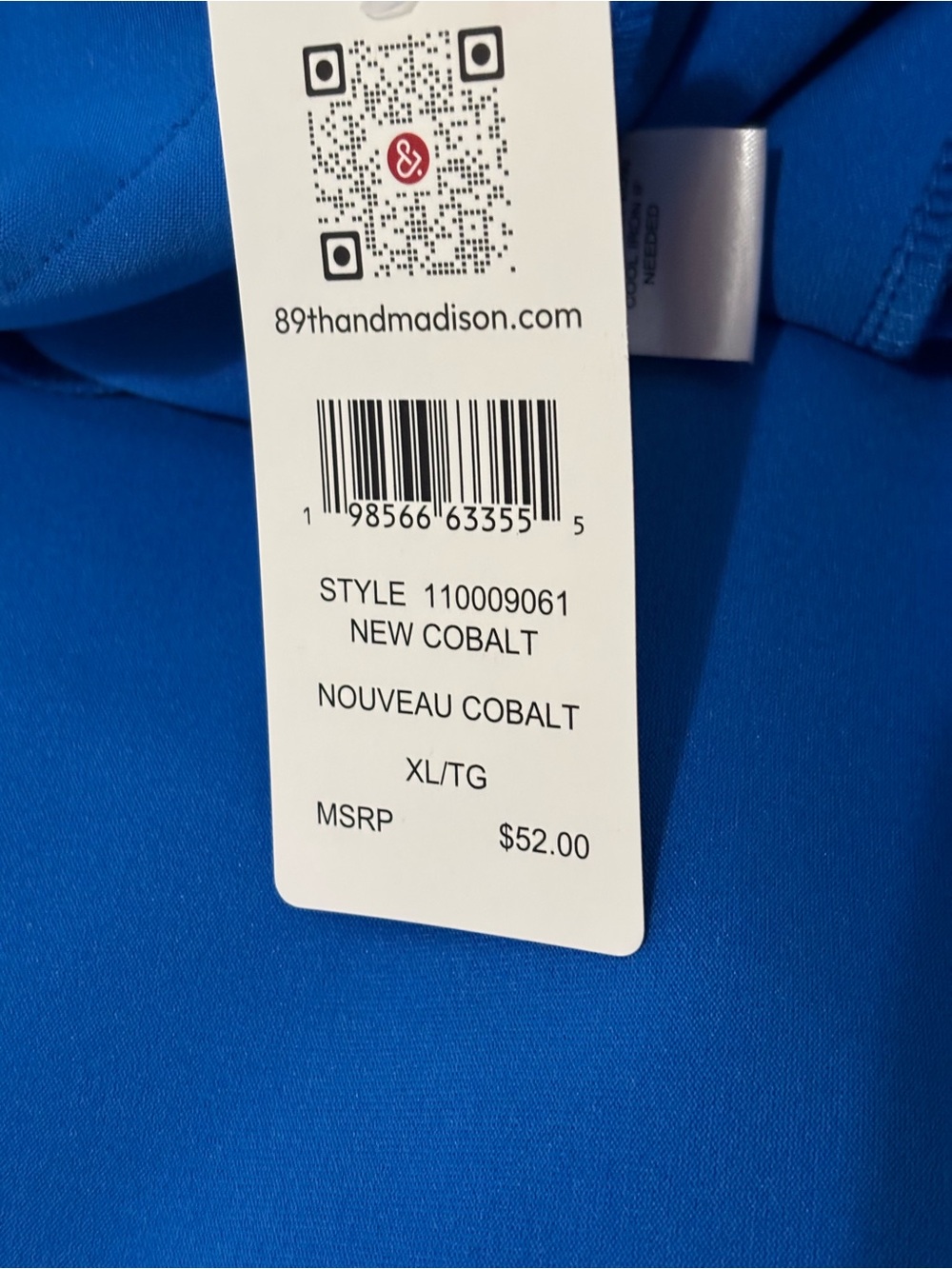89th & Madison Bright Blue Open-Front Blazer Jacket - Picture 6 of 6